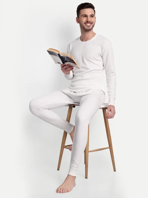 Off-White_Round_Neck_Thermal_Top