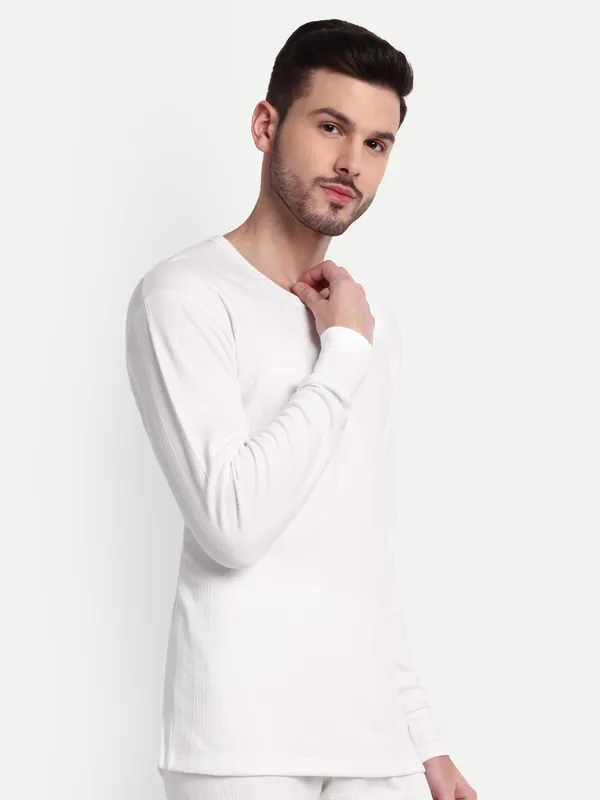 Off-White_Round_Neck_Thermal_Top
