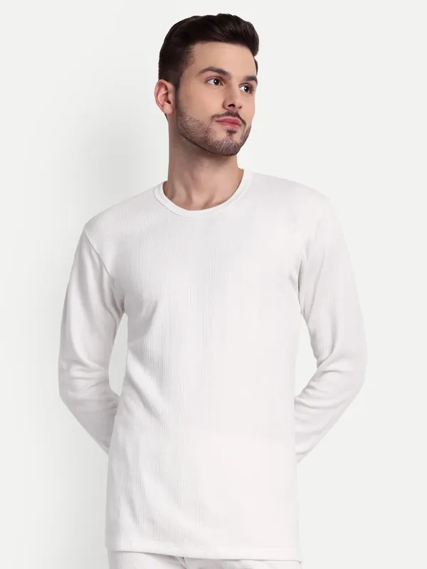 Off-White_Round_Neck_Thermal_Top