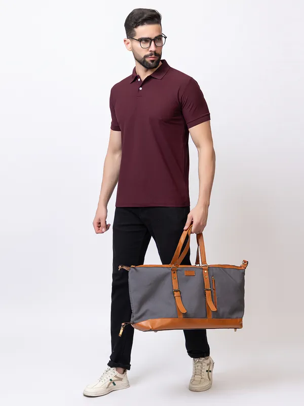 Wine_Classic_Solid_Polo_Shirt