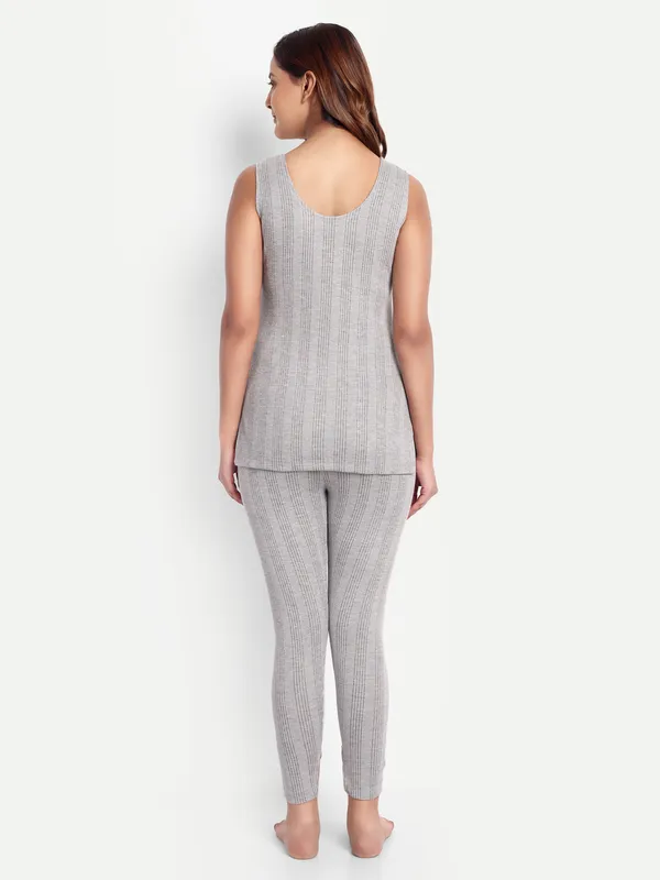 Grey_Cotton_Blend_Sleeveless_Thermal_Set_(Top_&_Bottom)_For_Women