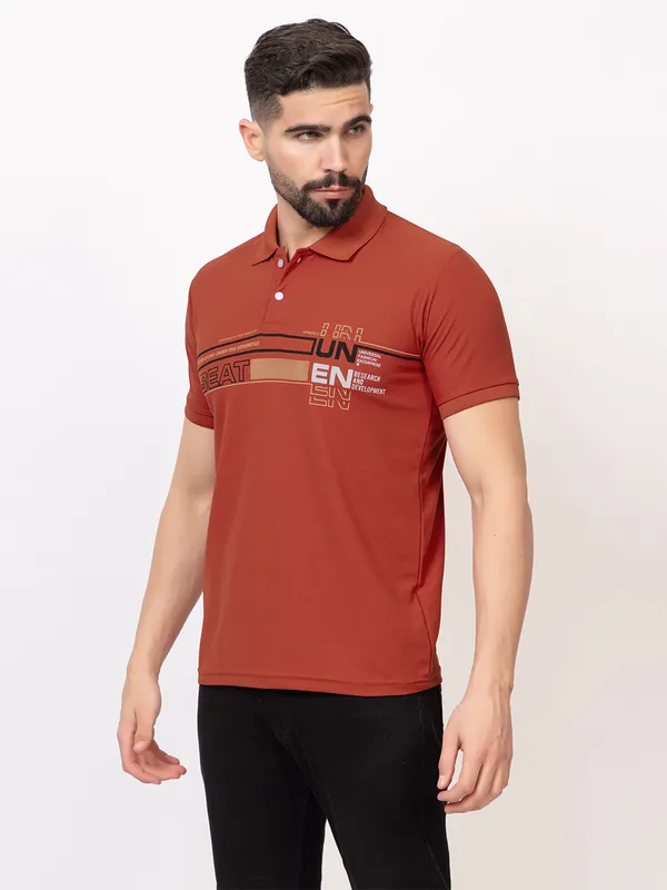 Rust_Graphic_Print_Polo_Shirt