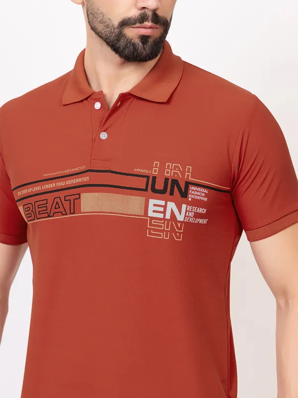 Rust_Graphic_Print_Polo_Shirt