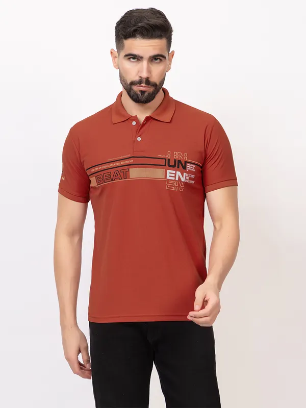 Rust_Graphic_Print_Polo_Shirt