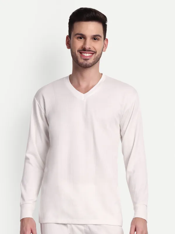 Off-White_V-Neck_Thermal_Top