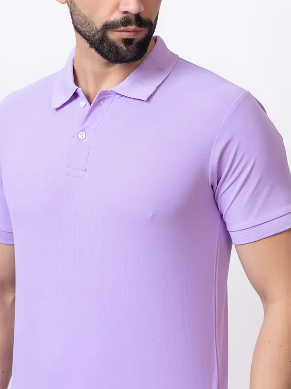 Lavender_Classic_Solid_Polo_Shirt