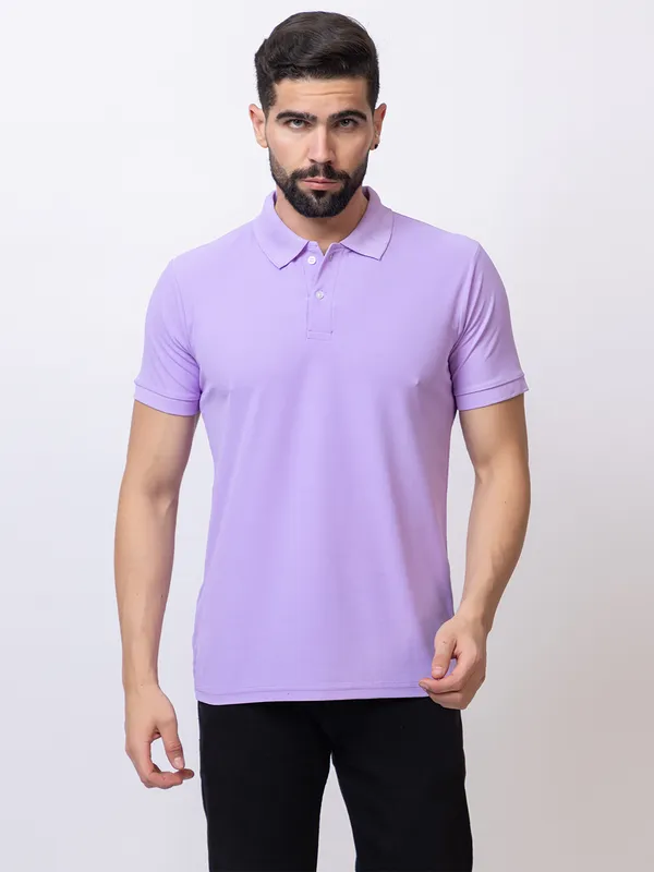 Lavender_Classic_Solid_Polo_Shirt