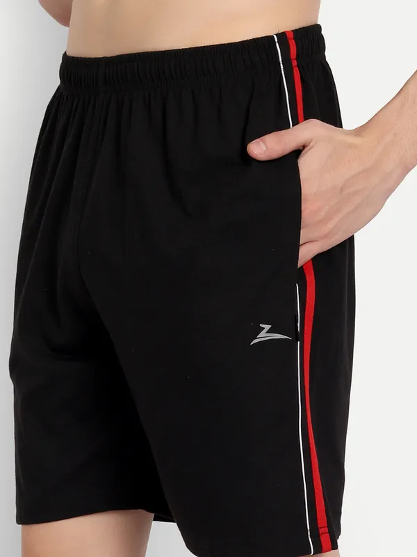 Black_Cotton_Blend_Shorts
