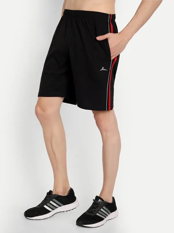 Black_Cotton_Blend_Shorts