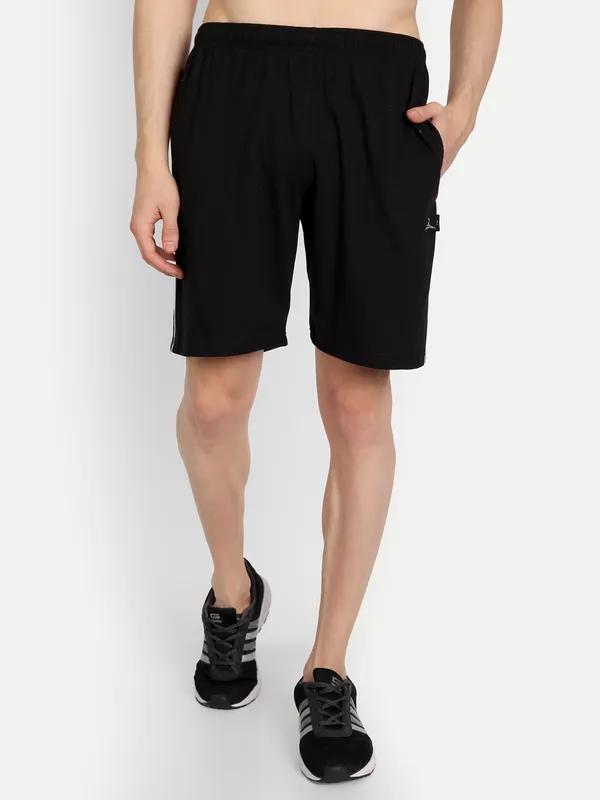 Black_Cotton_Blend_Shorts