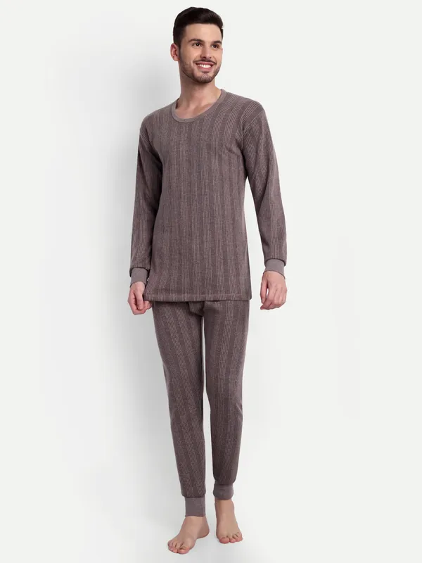 Coffee_Round_Neck_Thermal_Top