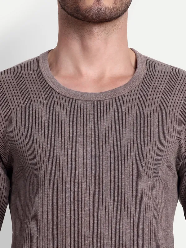 Coffee_Round_Neck_Thermal_Top