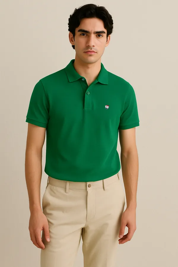 Bottle_Green_Solid_Polo_T-Shirt
