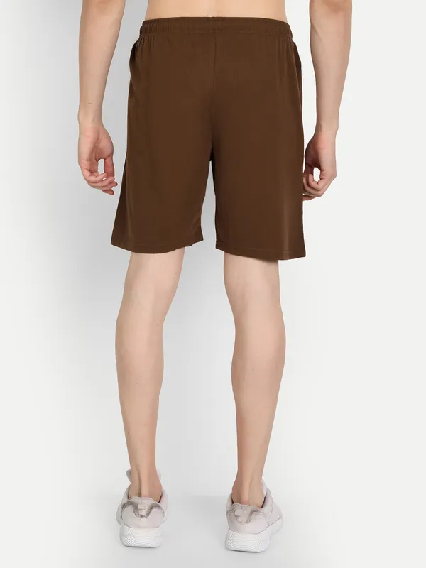 Coffee_Cotton_Blend_Shorts