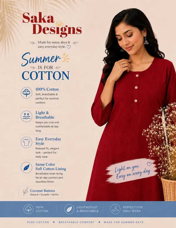 Maroon_Cotton_Embroidered_Kurti_For_Women