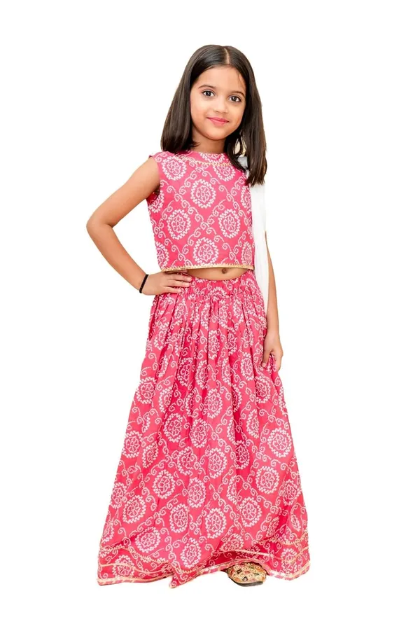 Pink_Pure_Cotton_Regular_Fit_Lehenga_Set_For_Girls