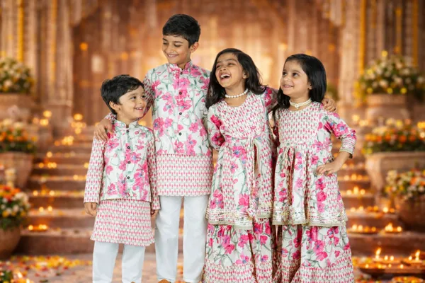 Boy_White_Pink_Kurta_Jacket_Set