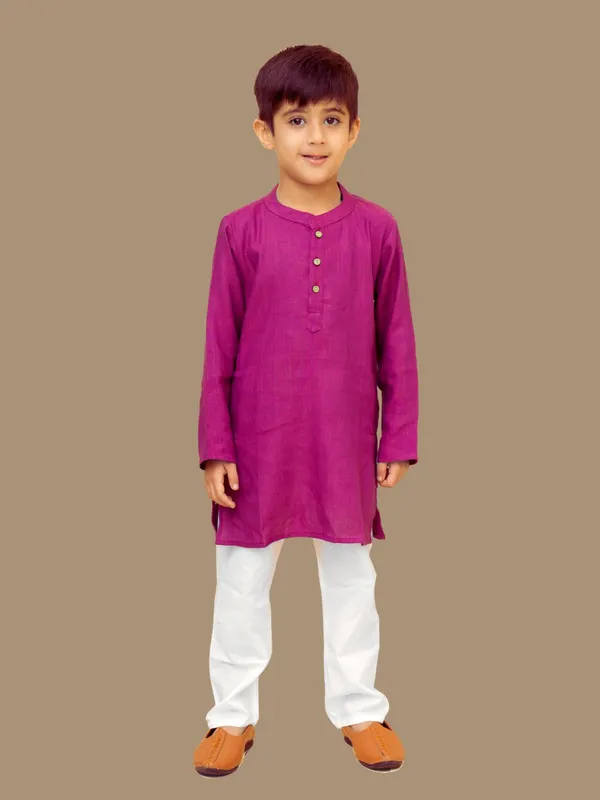 Boys_Magenta_Kurta_Pajama_Set_–_Pure_Matty_Cotton_Ethnic_Wear_by_Maitreyo