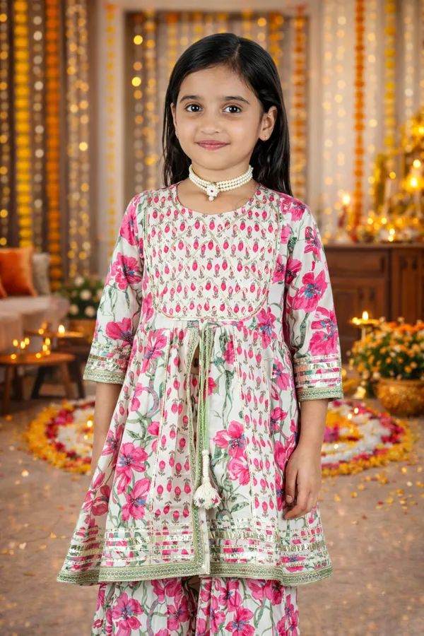 Girls_Sharara_Set_White_&_Pink_Color