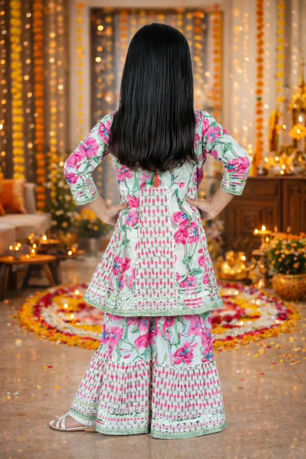 Girls_Sharara_Set_White_&_Pink_Color