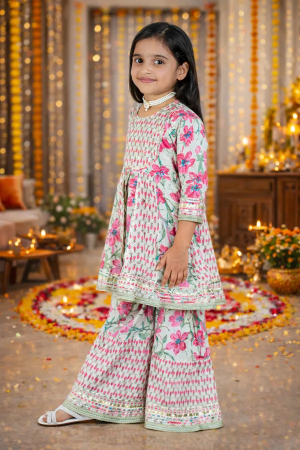 Girls_Sharara_Set_White_&_Pink_Color