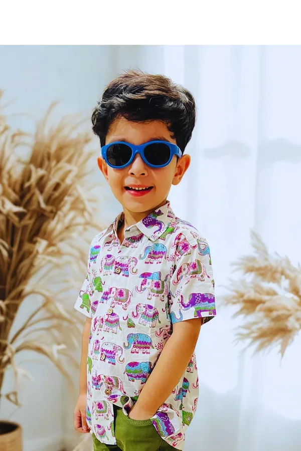 Multicolor_Pure_Cotton_Regular_Fit_Half_Sleeve_Shirt_For_Boys