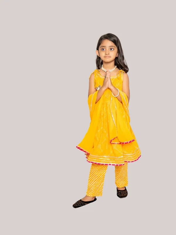 Girls_Yellow_Cotton_Kurta_Set_with_Dupatta_|_Festive_Ethnic_Wear_for_Kids