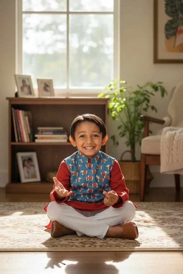 Red_Pure_Cotton_Regular_Fit_Full_Sleeve_Kurta_Pyjama_Set_For_Boys