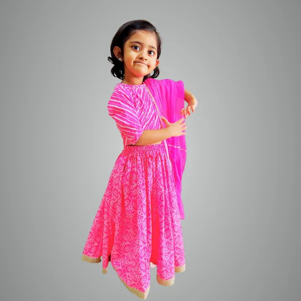 Pink_Pure_Cotton_Regular_Fit_Lehenga_Set_For_Girls
