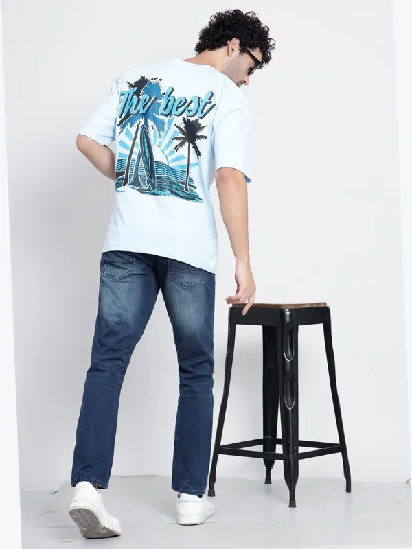 Melt_Blue_The_Best_Oversize_Printed_Cotton_T-Shirt_For_Men