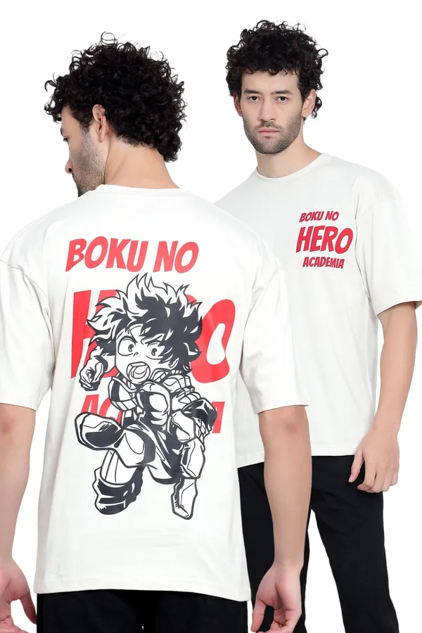 Cream_Boku_No_Printed_Oversize_Cotton_T-Shirt_For_Men