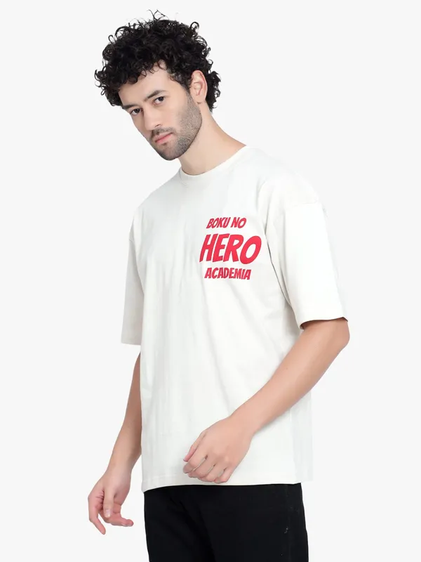 Cream_Boku_No_Printed_Oversize_Cotton_T-Shirt_For_Men