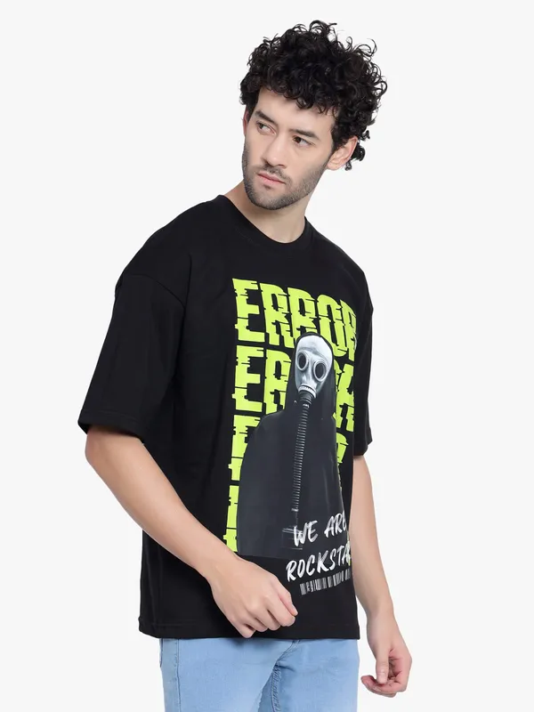 Black_Error_Printed_Oversize_Cotton_T-Shirt_For_Men