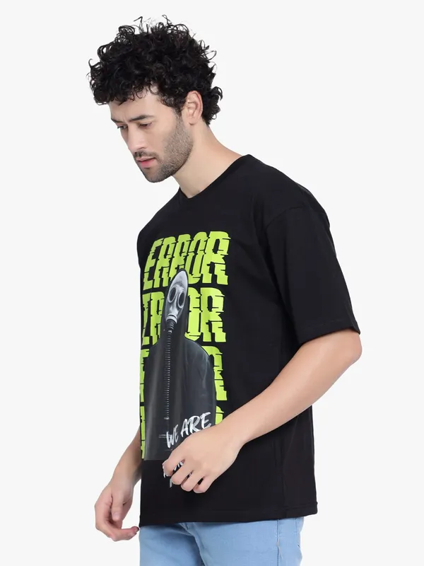 Black_Error_Printed_Oversize_Cotton_T-Shirt_For_Men