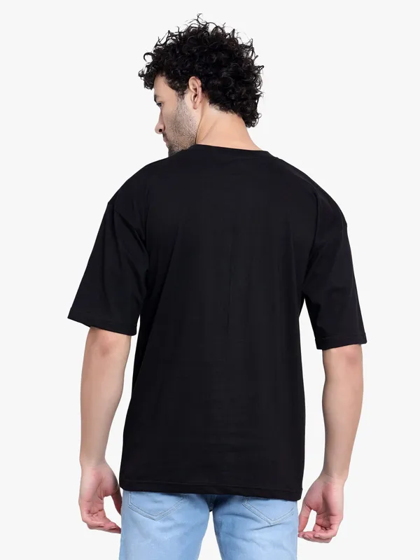 Black_Error_Printed_Oversize_Cotton_T-Shirt_For_Men