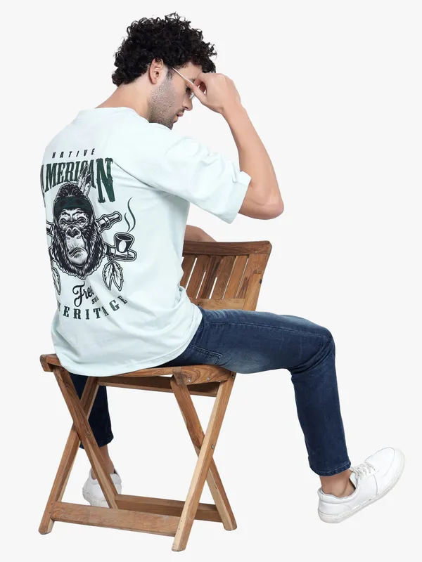 Soft_Olive_Free_Soul_Printed_Oversize_Cotton_T-Shirt_For_Men