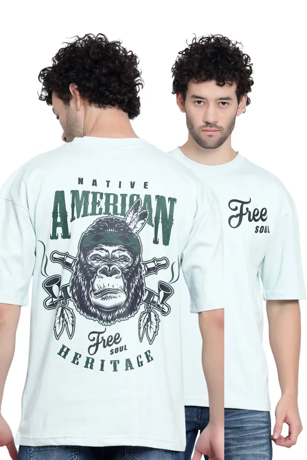 Soft_Olive_Free_Soul_Printed_Oversize_Cotton_T-Shirt_For_Men