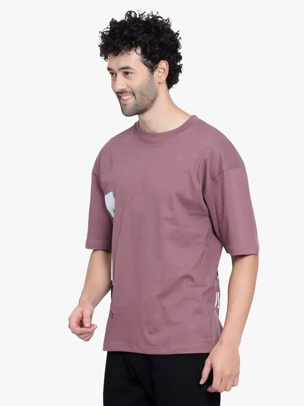 Maroon_Full_Of_Rock_Printed_Oversize_Cotton_T-Shirt_For_Men