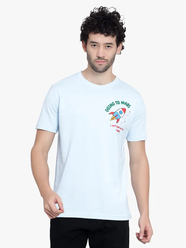 Mild_Blue_Going_To_Mars_Printed_Cotton_T-Shirt_For_Men