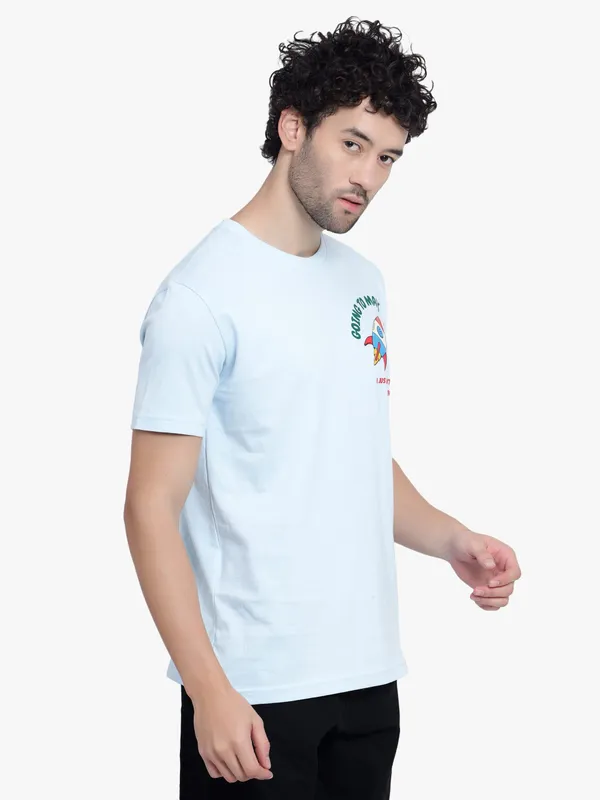 Mild_Blue_Going_To_Mars_Printed_Cotton_T-Shirt_For_Men