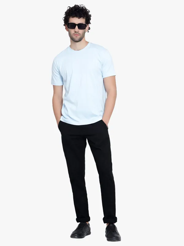 Mild_Blue_Ice_Melt_Cotton_T-Shirt_For_Men