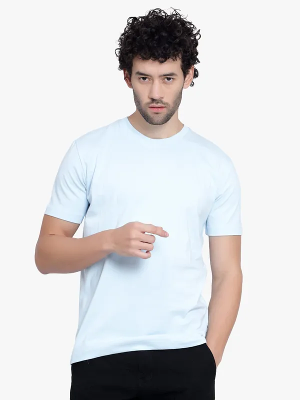 Mild_Blue_Ice_Melt_Cotton_T-Shirt_For_Men