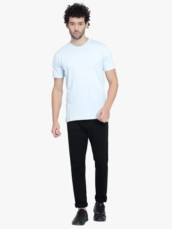 Mild_Blue_Ice_Melt_Cotton_T-Shirt_For_Men