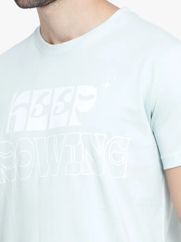 Soft_Olive_Green_Keep_Growing_Printed_Cotton_T-Shirt_For_Men