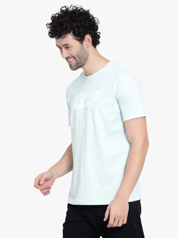 Soft_Olive_Green_Keep_Growing_Printed_Cotton_T-Shirt_For_Men