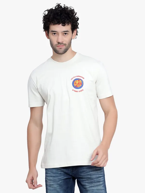 Cream_Life_Is_A_Combination_Of_Magic_&_Pasta_Printed_Cotton_T-Shirt_For_Men