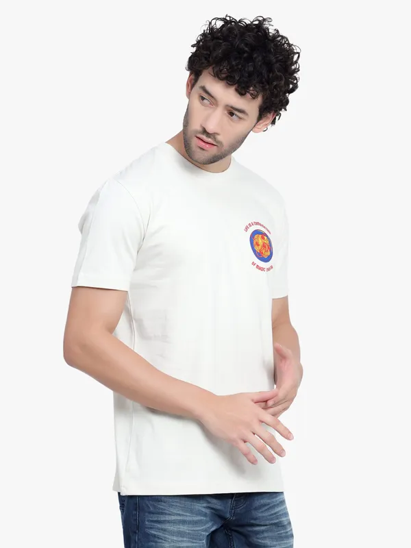 Cream_Life_Is_A_Combination_Of_Magic_&_Pasta_Printed_Cotton_T-Shirt_For_Men