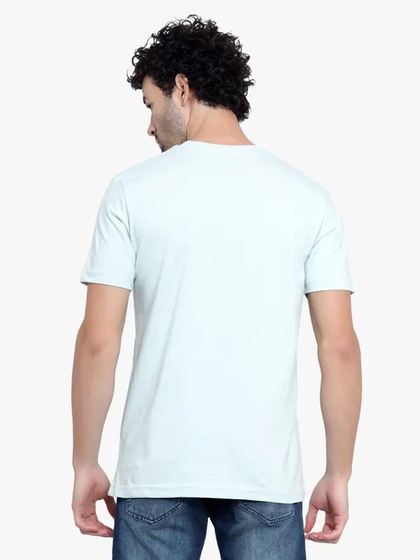 Milky_Green_Cotton_T-Shirt_For_Men