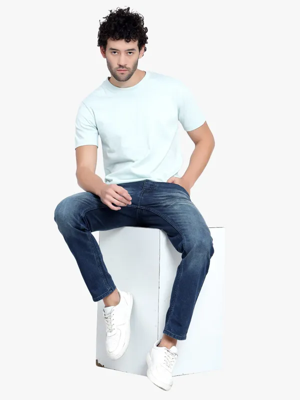 Milky_Green_Cotton_T-Shirt_For_Men