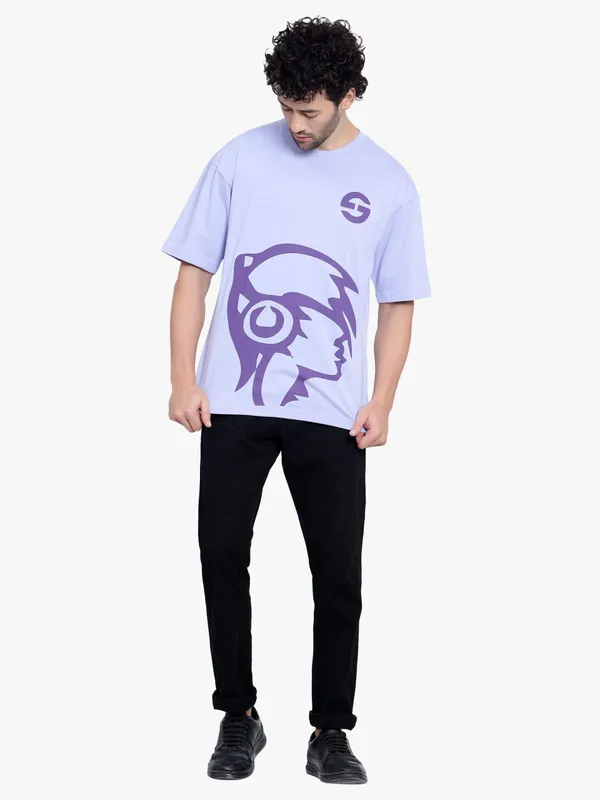 Purple_Music_Lover_Oversize_Printed_Cotton_T-Shirt_For_Men